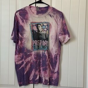 Gildan Softstyle Tie Dye Jason Prepare To Dye Easter Shirt‎ Women's Medium